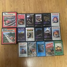 Vintage Train  Locomotive VHS Tapes Lot of 17 picture