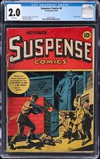 1944 Continental Suspense Comics #6 CGC 2.0 lingerie panel L.B. Cole cover picture