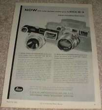 1956 Leica M-3 Camera Ad, Two New Lenses picture