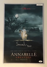 Samara Lee The Conjuring signed 11x17 Movie Poster Annabelle Creation JSA COA picture