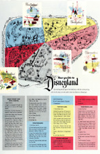 Disneyland Park Magic Kingdom 1955 Map Poster Print Tomorrowland Fantasyland picture