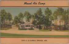 c1940s Mount Air Camp Eureka Springs Arkansas Ozarks trees linen postcard D3 picture