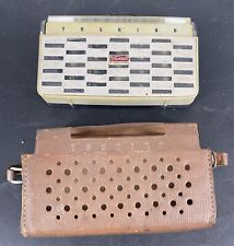 Toshiba 8TM-294 Transistor Radio from 1959-with OEM Protective Snap Case picture