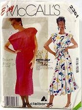 1986 McCalls Sewing Pattern 2361 Womens Dress & Sash 2 Styles Size 8 Vintg 14028 picture
