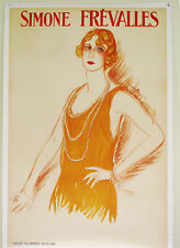 Original 1922 Poster of French Actress Simone Frévalles  picture