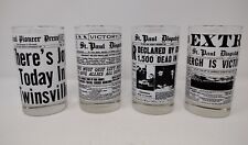 Pioneer Press St. Paul Dispatch  lot of 4 Glasses WW1 WW2 Twinsville 41 47 18 65 picture