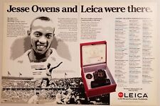 1986 Print Ad Leica R4 Camera Golden Anniversary Jesse Owens '36 Berlin Olympics picture