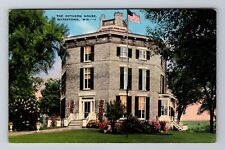Watertown WI-Wisconsin, the Octagon House, Antique Vintage Souvenir Postcard picture