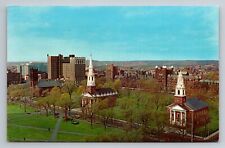 The Three Churches New Haven Connecticut Vintage Postcard Unposted picture