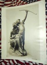 8X10 PHOTOGRAPH OF NATIVE AMERICAN BRONZE STATUE. THE METROPOLITAN MUSEUM OF ART picture