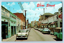 Nogales Sonora Mexico Postcard Elias Street Old Cave Jail Location c1950's picture
