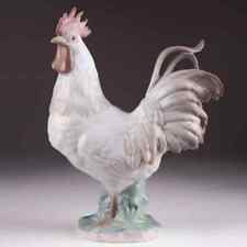 Vintage Porcelain Statue Figure Proud Rooster Lladro Collectible Marked 7.8