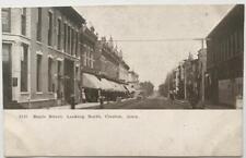 Vintage Postcard RPPC Creston Iowa Maple St. looking North Unused picture