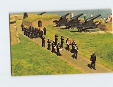 Postcard Fort McHenry Guard Civil War Cannons & US Marines Fort Meade Maryland picture