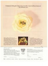 1989 Franklin Mint Fratelli Coppini Rose Ring Vintage Print Advertisement picture