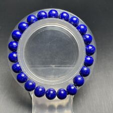 9mm 22.3g Natural High Quality Blue Lapis Lazuli Gemstone Beads Bracelet AAAAA picture