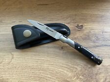 Vintage Corsica Pocket Knife Blade Steel Antler Handle Sheath Men's Rare Old 20c picture
