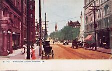 Washington Avenue, Scranton, Pennsylvania, Very Early Postcard, Unused  picture