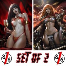 🔥🗡️ DERRICK CHEW 616 Comics Vampirella & Red Sonja Variant Set LTD 500 picture