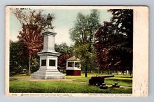 Brattleboror VT-Vermont, Soldiers Monument, Band Stand, Vintage c1910 Postcard picture