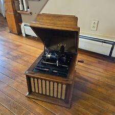 Antique 1920s Thomas Edison Amberola model 30 cylinder phonograph player picture
