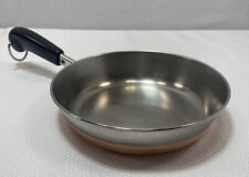 Vintage Revere Ware 1801 Copper Clad Bottom 7 Inch Skillet  Rome, N.Y. U.S.A. picture