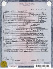Lobster Boy DEATH CERTIFICATE Circus Freak Grady Stiles, Carnival Sideshow picture
