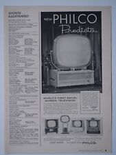 Philco Predicta World's 1st Swivel Screen TV VTG 1958 1/2 Page Original Print Ad picture