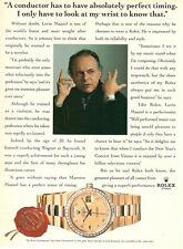 Rolex Watch Oyster Quartz Day-Date Lorin Maazel 1996 Advertising 1 Page picture