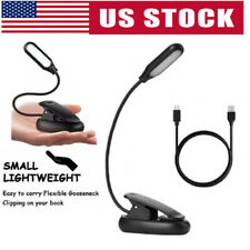 Mini LED Reading Book Light W/ Flexible Clip Desk Table Lamp USB Rechargeable picture