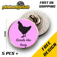 25mm Custom Personalised Hen Pin Badges picture