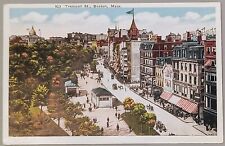 Tremont Street Boston Massachusetts MA White Border Postcard Pianos M Abrams picture