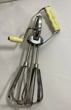Vintage Yellow Handle Turner Seymour Hand Mixer Offset Handle U.S.A. picture