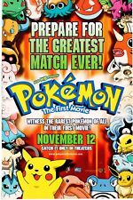 1999 POKEMON The First Movie PRINT AD ART - RAREST POKEMON IN THEIR FIRST MOVIE picture