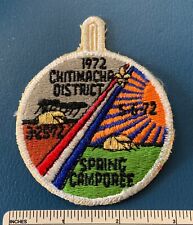 Vintage 1972 CHITIMACHA DISTRICT Boy Scout Spring Camporee PATCH BSA DP Badge picture