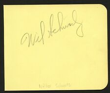 Wilbur Schwartz d1990 signed autograph 4x5 Album Page Glenn Miller Orchestra picture