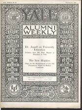 YALE ALUMNI WEEKLY Angell University Education New Hopkins 2/22 1924 picture