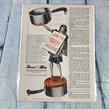 1946 Revere Ware Pan Pot Cookware Vintage Print Ad/Poster Promo Art Advertising picture
