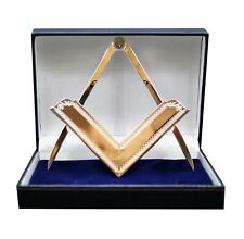 Freemasons Masonic Square and Compass Set gold or silver (full lodge size) picture