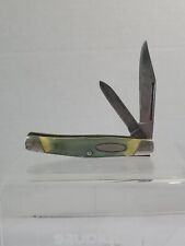 VTG CAMILLUS USA 883 STOCKMAN JACK 2 BLADE FOLDING POCKET KNIFE KNIVES GREEN picture