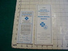 Vintage BLUE CROSS benefits & contract papers, 1970's picture