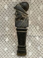 19thC Victorian Grand Tour Carved Pompeii Lava Rock Figural Bust 