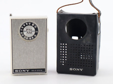Vintage 1971 Sony Transistor Radio 3F-66W W/ Case Tested picture