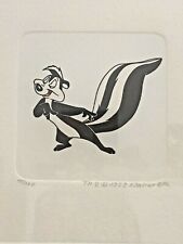 RARE CHUCK JONES PEPE LE PEW ETCHING WARNER BROS LIMITED EDITION 10/100 FRAMED picture