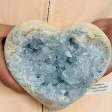 2900g Natural Blue Celestite Geode Quartz Crystal Mineral Specimen Healing picture