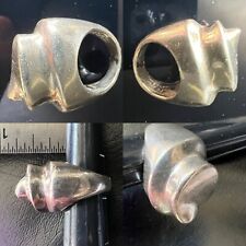 26gr Vtg Modernist Sterling Silver Swirl Chunky Brutalist Abstract MCM Ring 5 picture