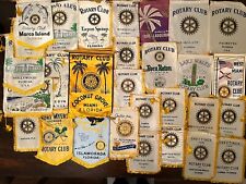 Florida Rotary Club International Flag Banner Lot Of 32x Vintage picture