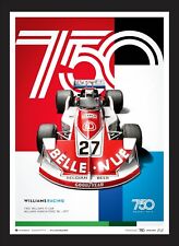 Williams 1977 March-Ford 761 750th Grand Prix Formula 1 Race F1 Poster LE 1000 picture