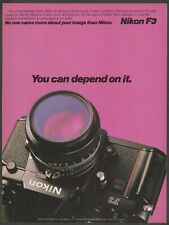 NIKON F3 Camera - 1981 Vintage Print Ad picture