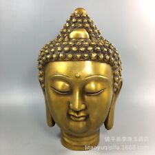 Antique Copperware Collection Buddha Head Ornaments Home Enshrinement Item picture